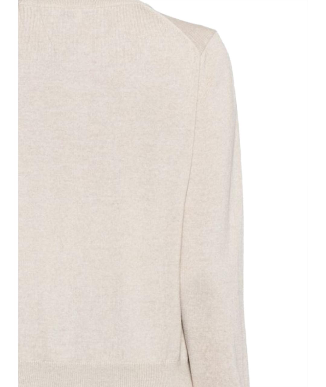 MAISON KITSUNE Бежевый шерстяной кардиган, фото 3