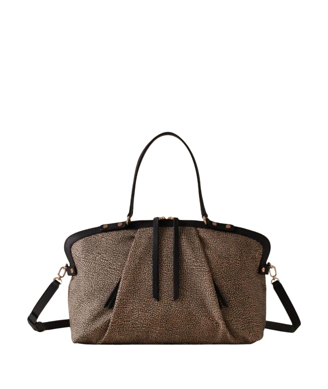 BORBONESE Черная сумка тоут, фото 1