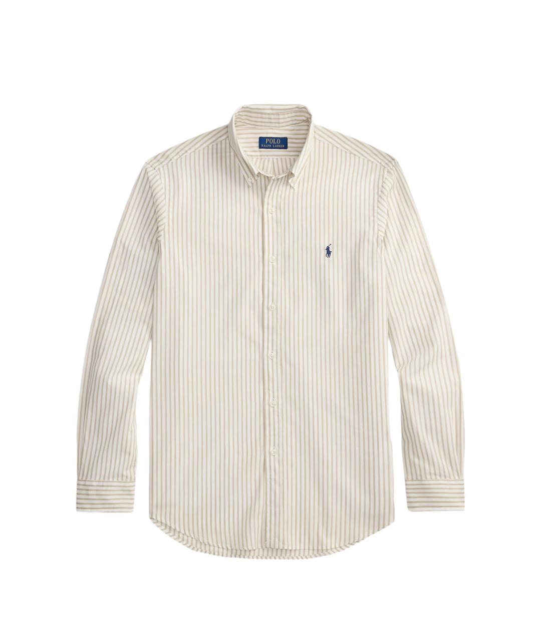 POLO RALPH LAUREN Бежевая хлопковая кэжуал рубашка, фото 1