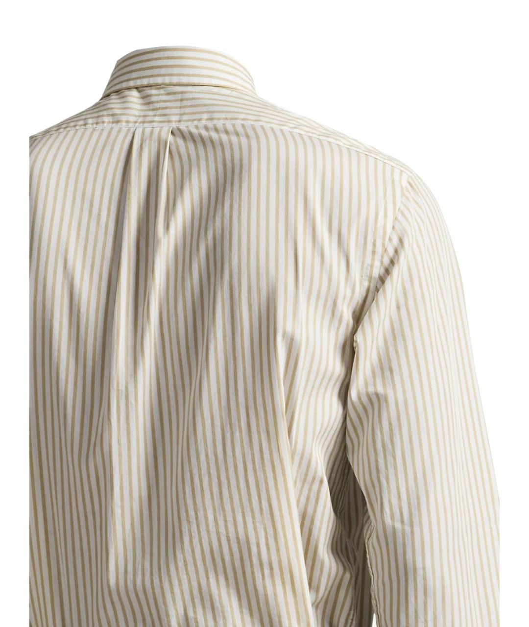 POLO RALPH LAUREN Бежевая хлопковая кэжуал рубашка, фото 3