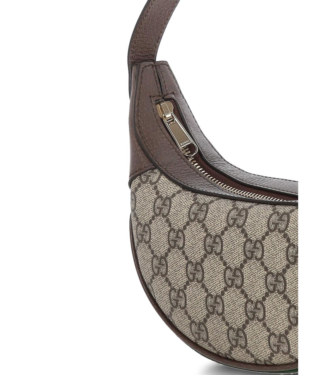 GUCCI Бежевая тканевая сумка через плечо, фото 4