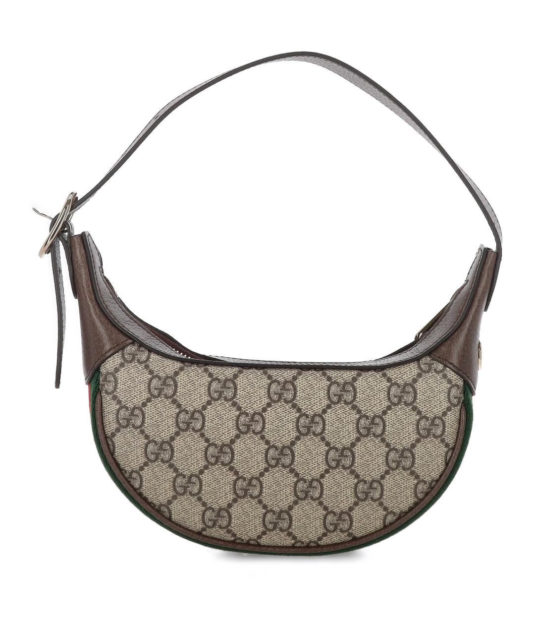 GUCCI Бежевая тканевая сумка через плечо, фото 3