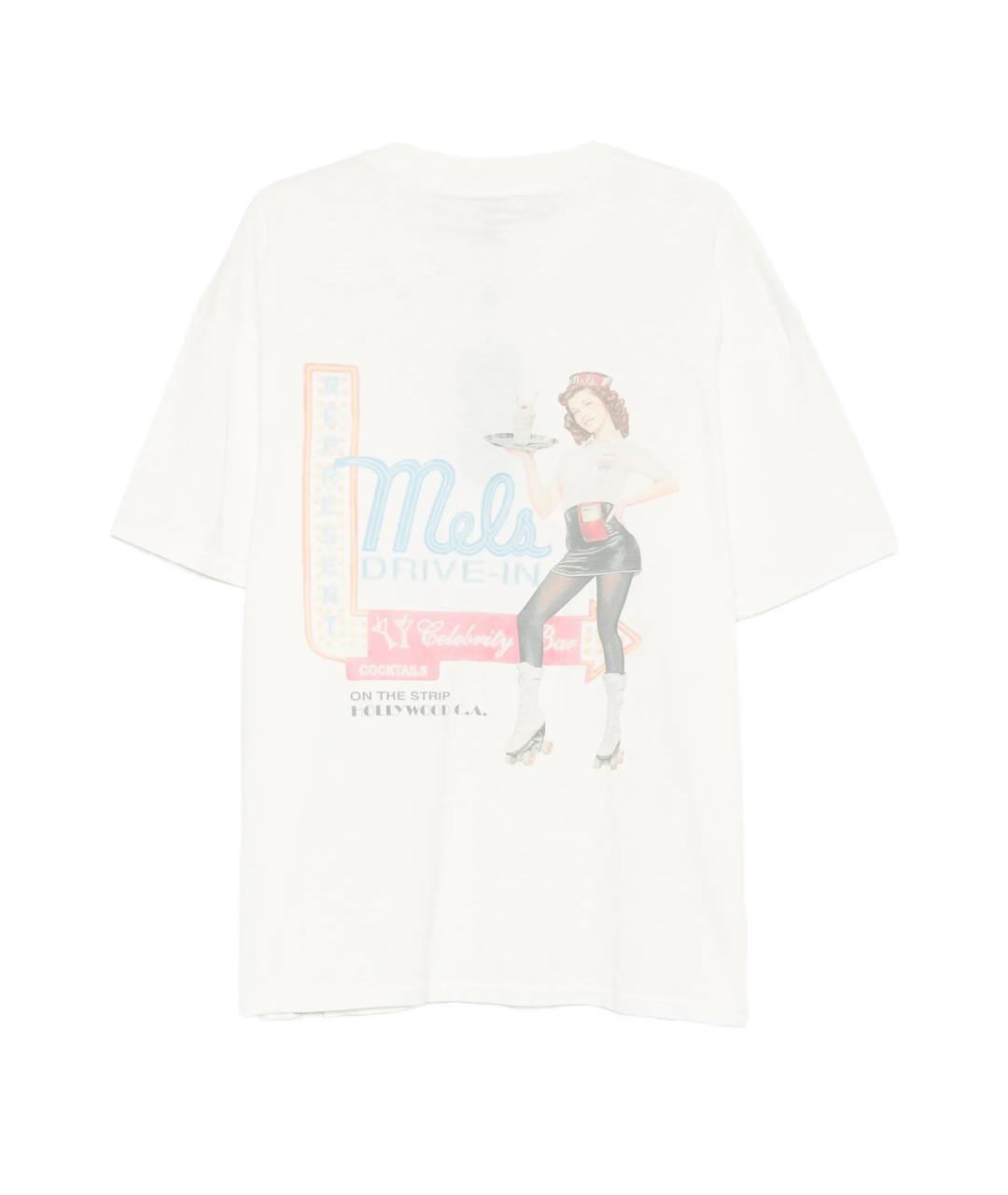 REPRESENT Белая хлопковая футболка, фото 3