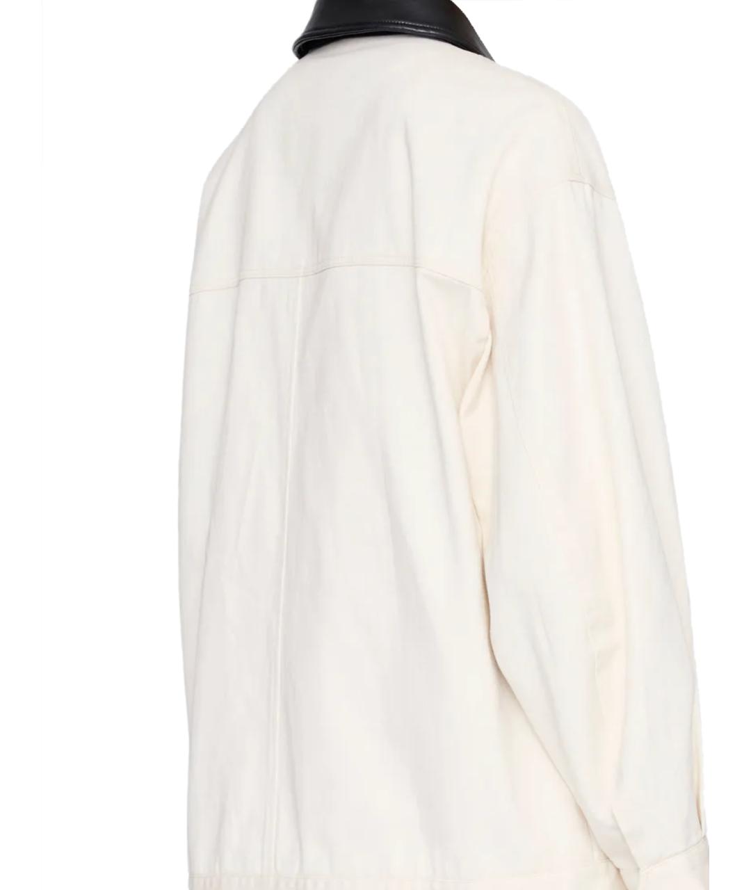ANINE BING Белая хлопковая куртка, фото 3