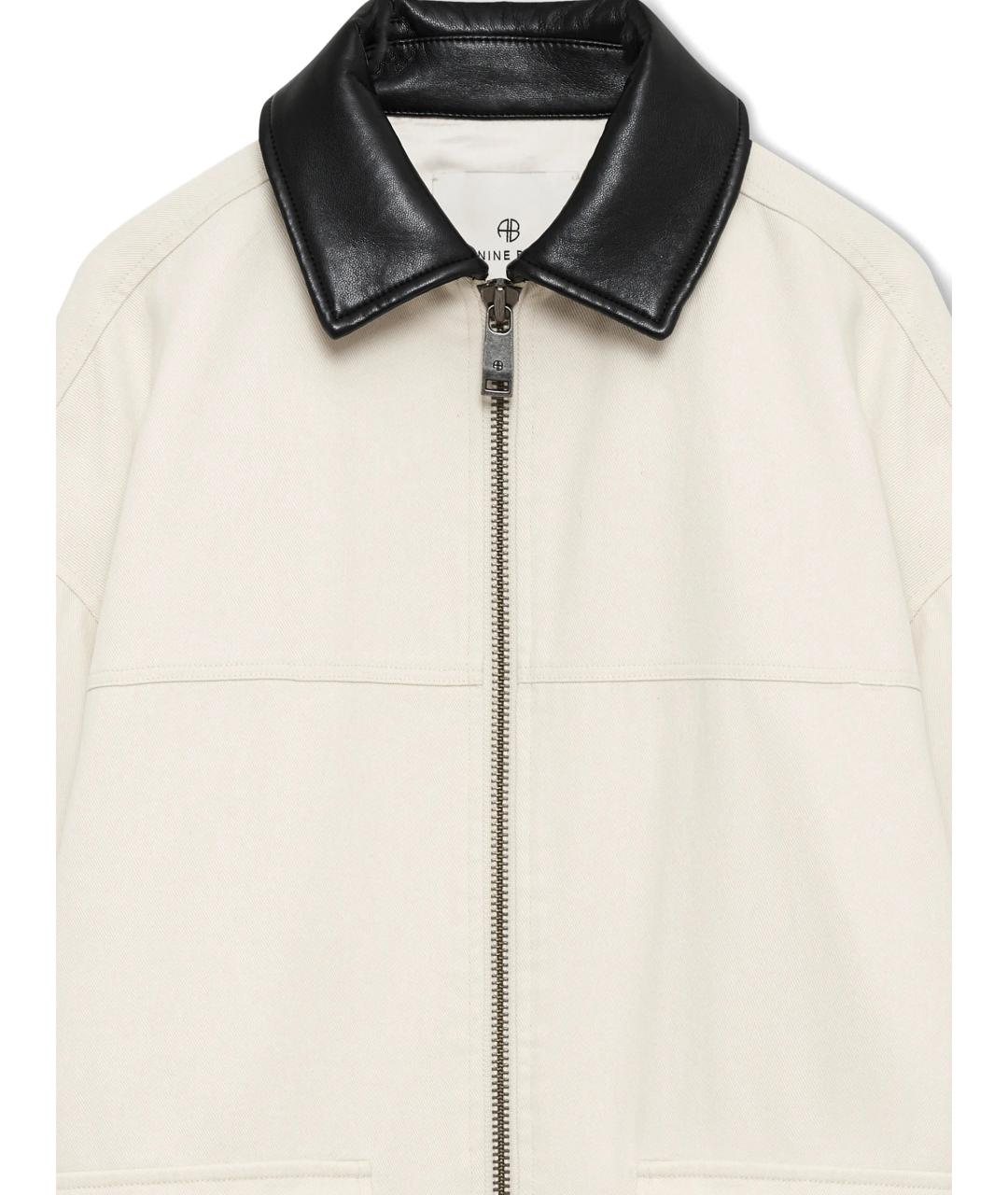 ANINE BING Белая хлопковая куртка, фото 2