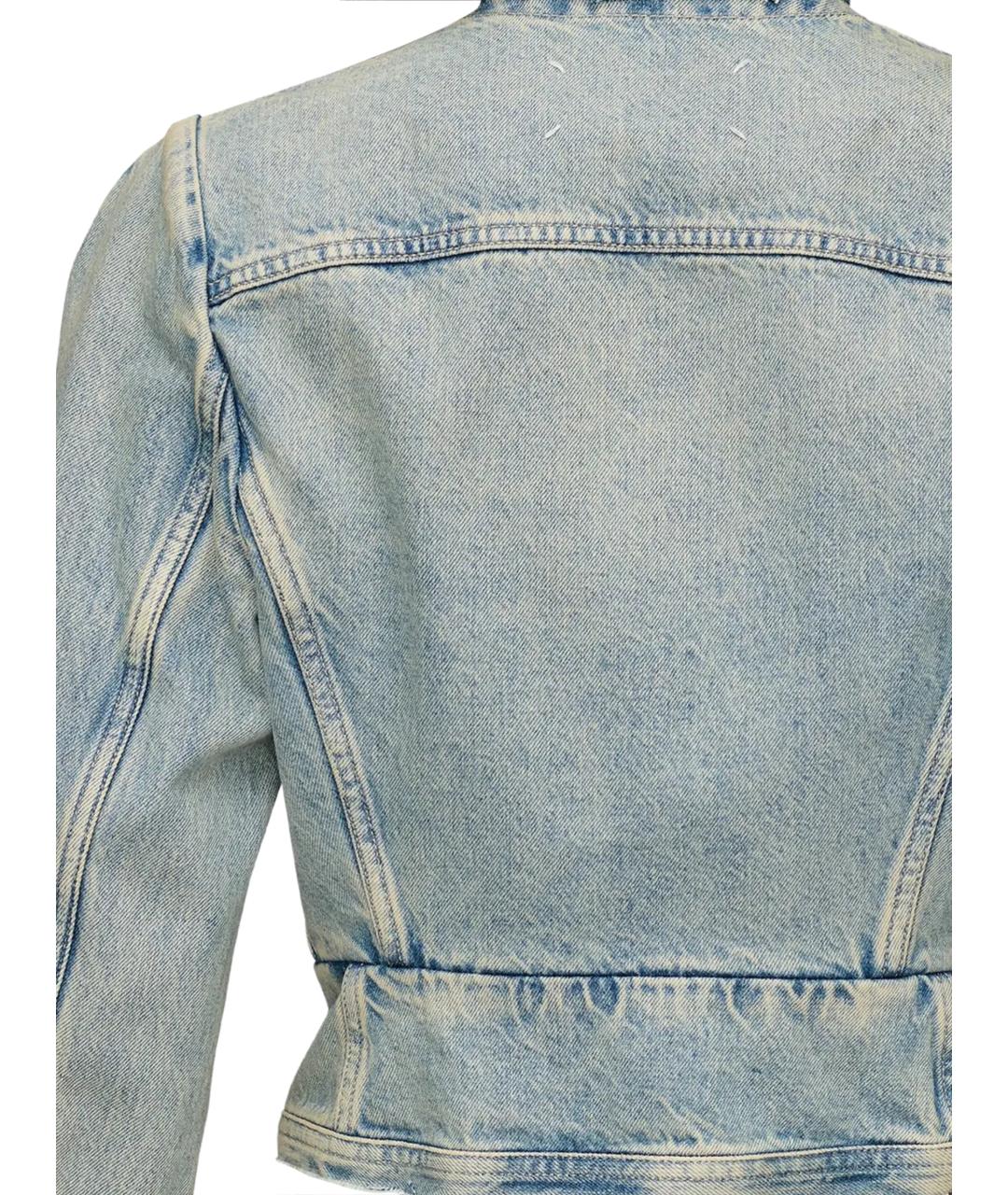 MAISON MARGIELA Голубая хлопковая куртка, фото 3