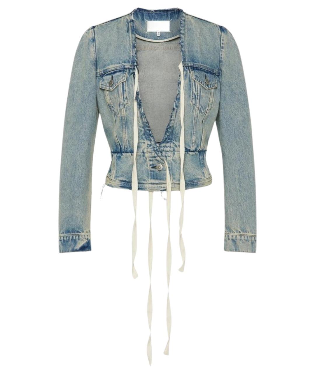 MAISON MARGIELA Голубая хлопковая куртка, фото 1