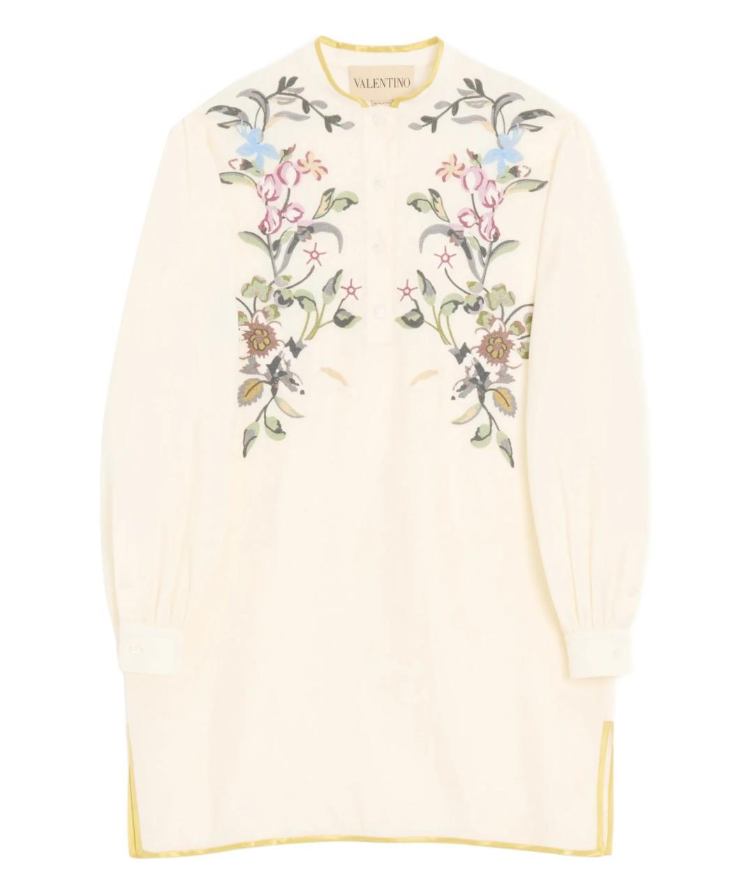 VALENTINO Бежевое хлопковое повседневное платье, фото 1