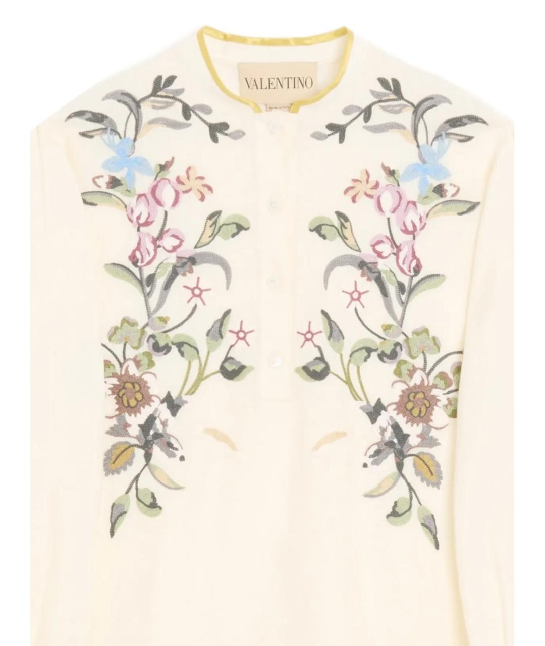 VALENTINO Бежевое хлопковое повседневное платье, фото 2