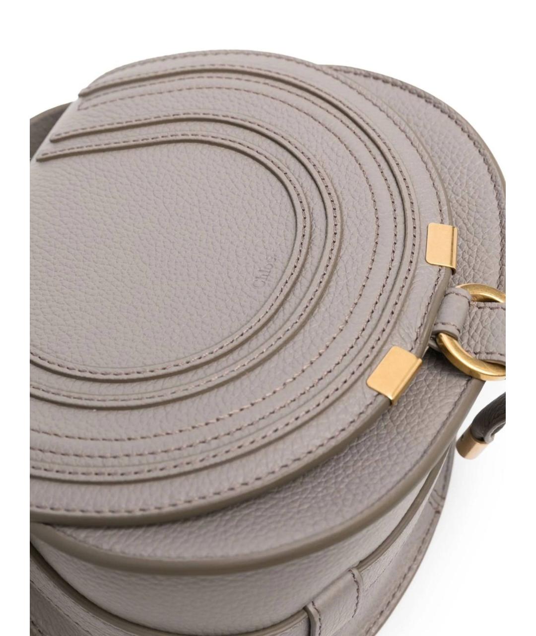 CHLOE Серая кожаная сумка через плечо, фото 3