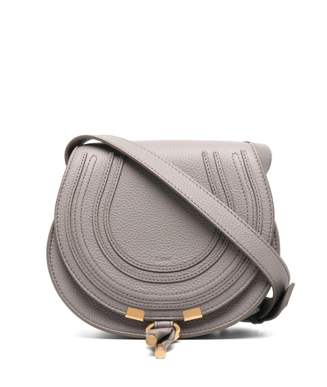 CHLOE Серая кожаная сумка через плечо, фото 1