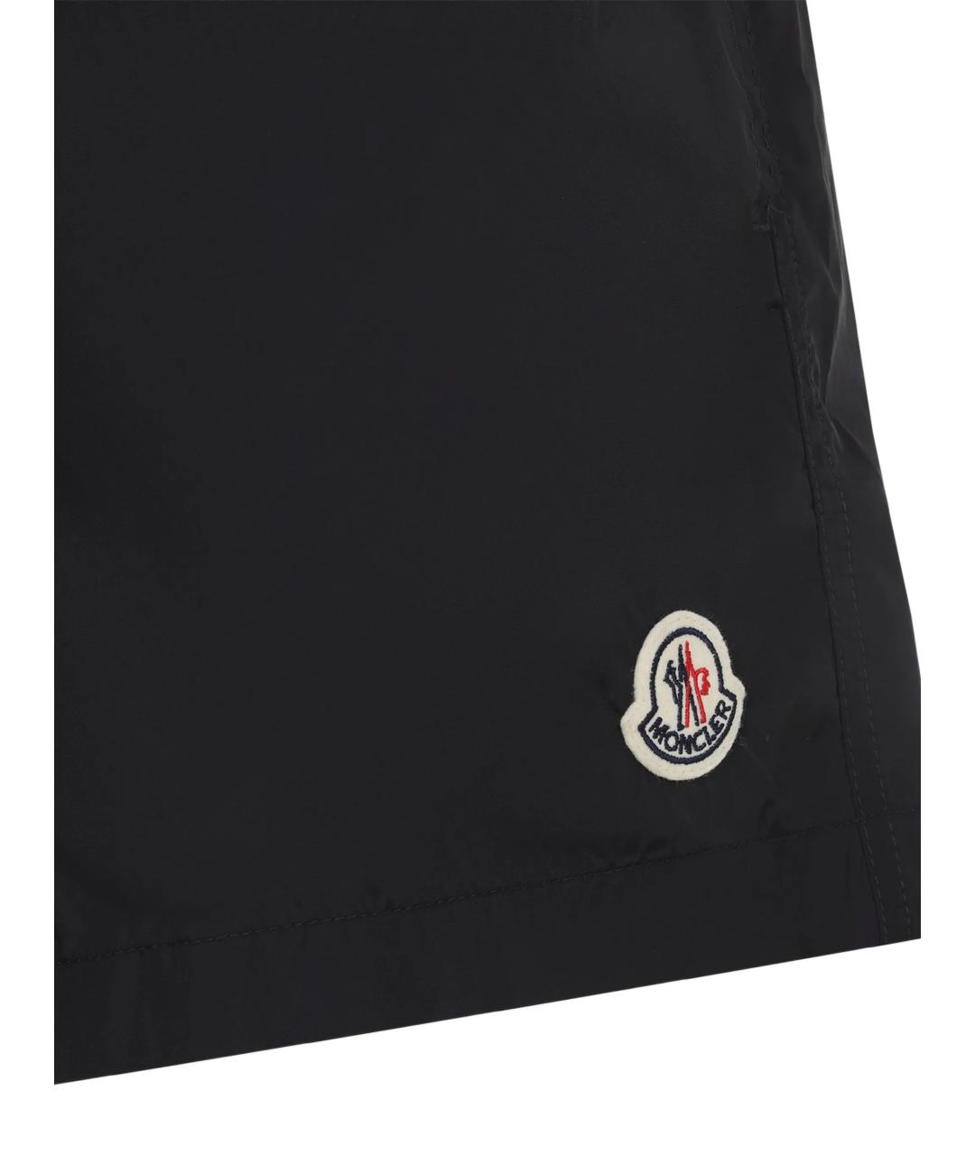 MONCLER Черные полиамидовые шорты, фото 3