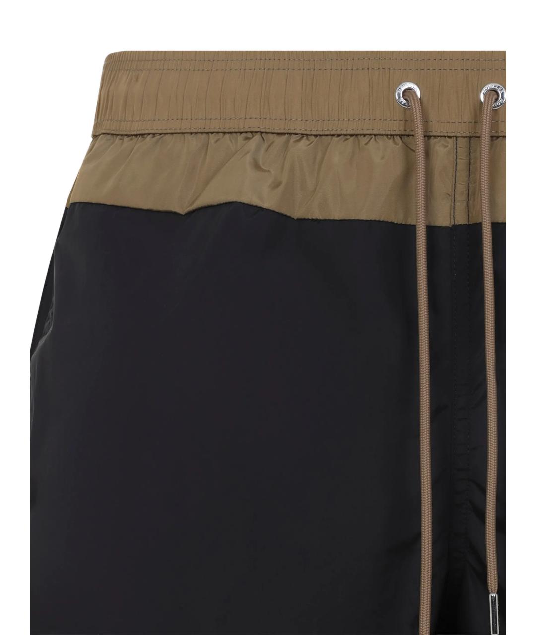 MONCLER Черные полиамидовые шорты, фото 2