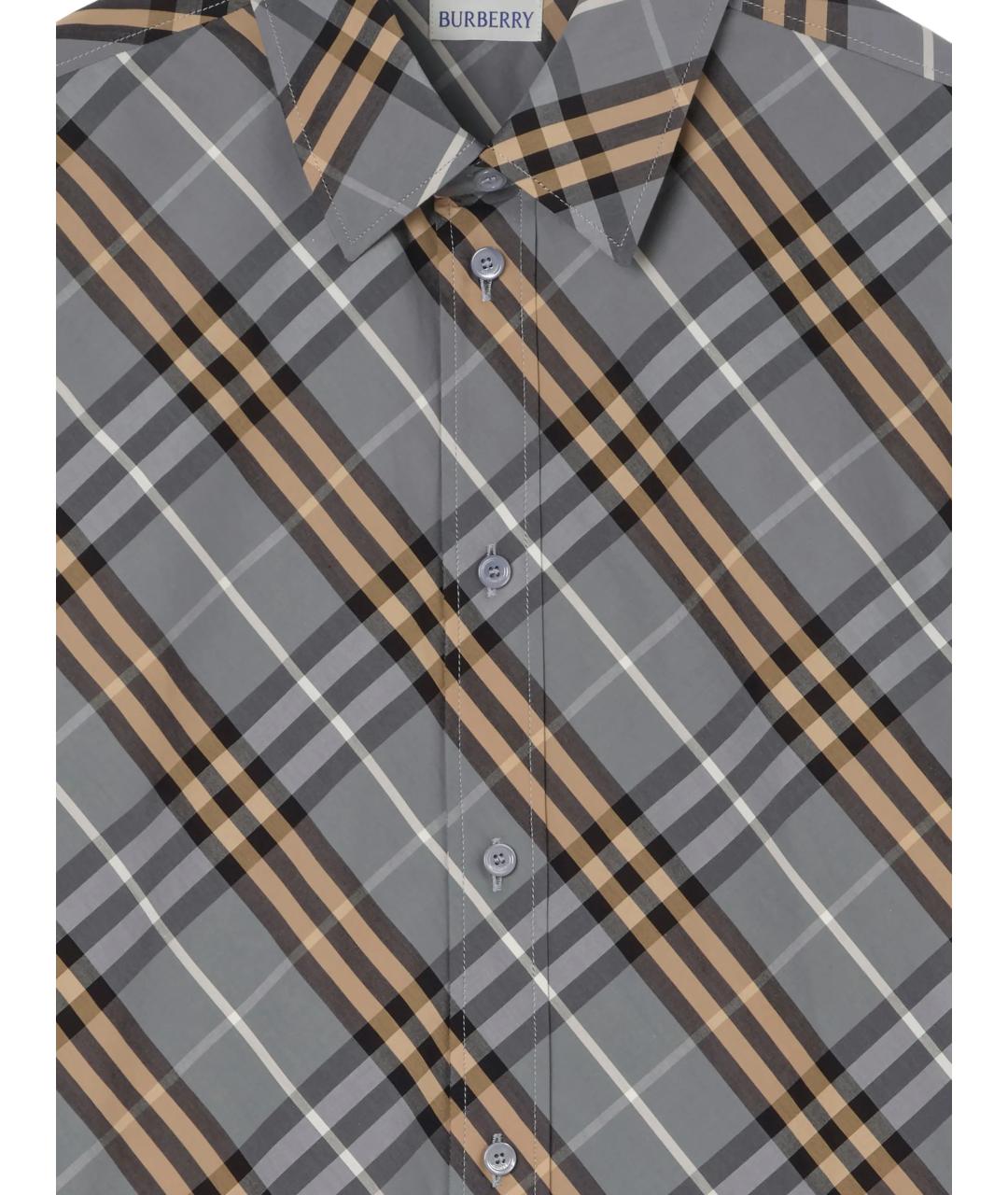 BURBERRY Мульти хлопковая кэжуал рубашка, фото 2