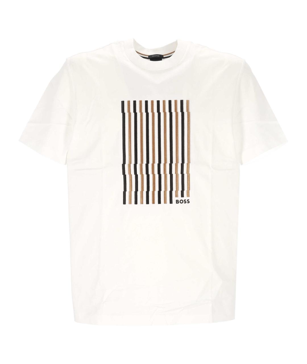 HUGO BOSS Белая хлопковая футболка, фото 1