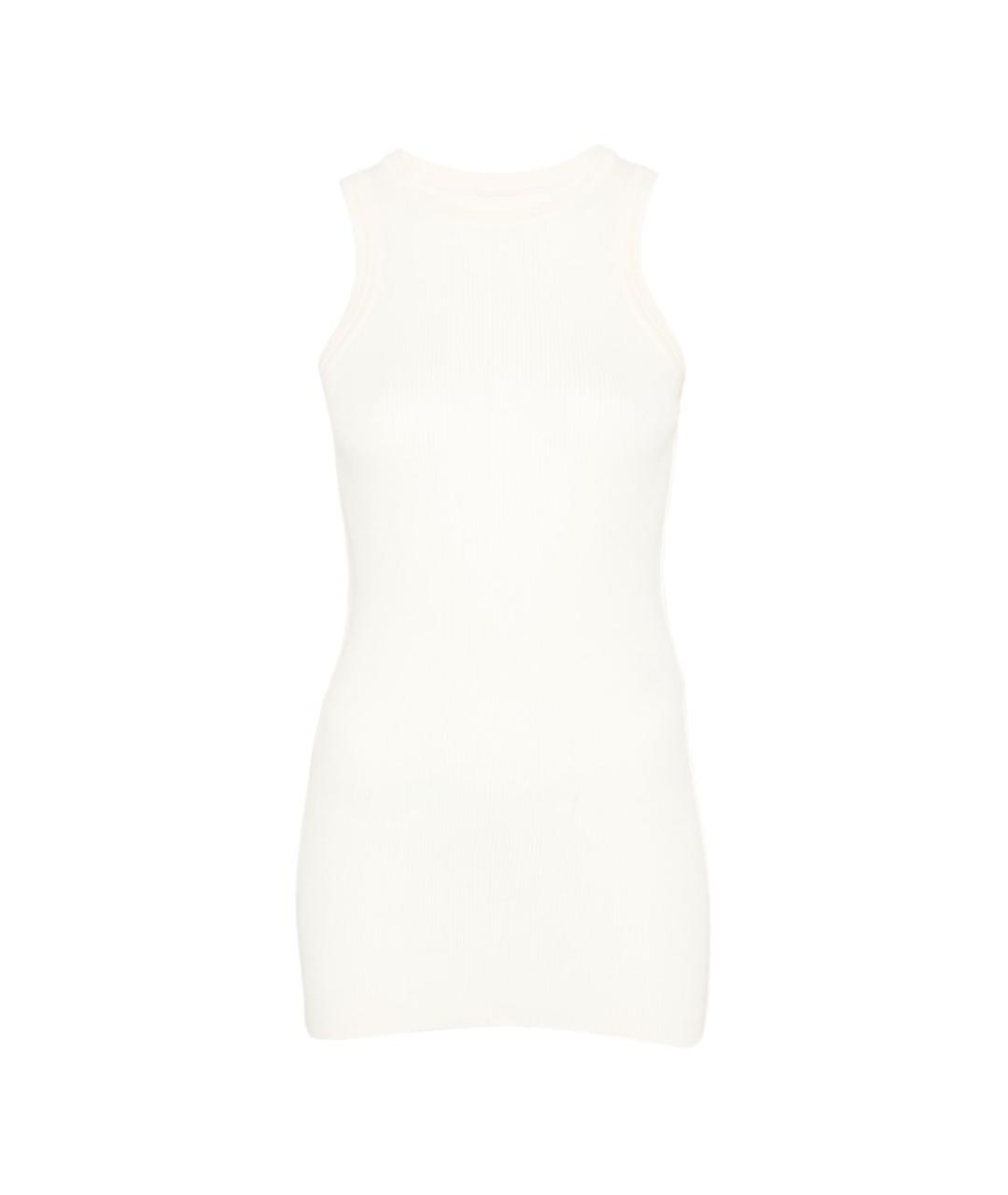 PHOEBE PHILO Белая кашемировая майка, фото 1