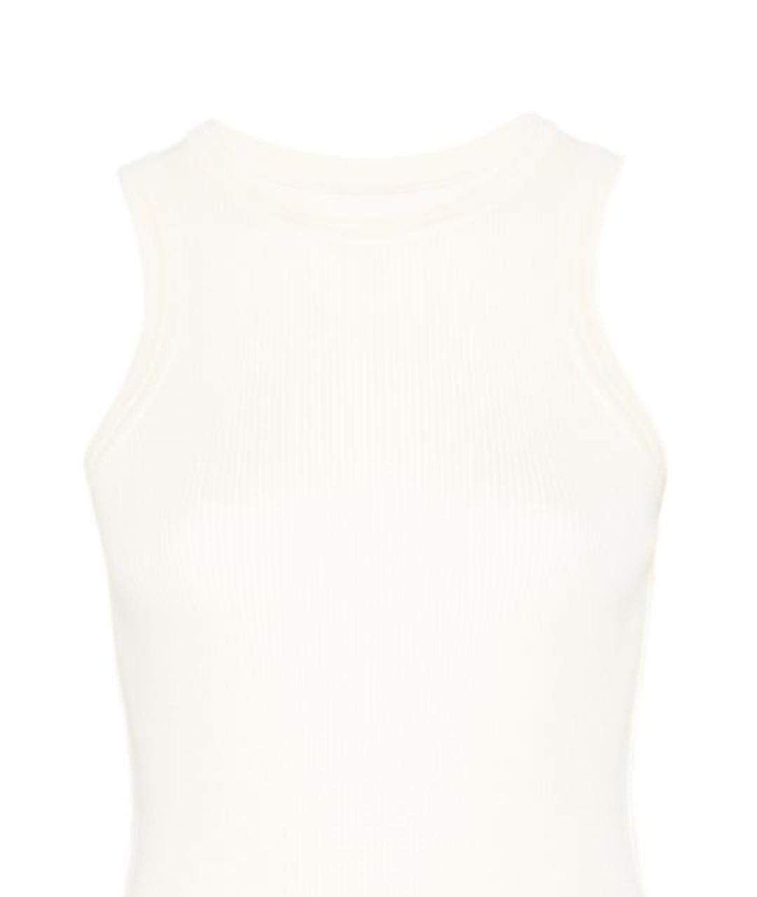 PHOEBE PHILO Белая кашемировая майка, фото 2