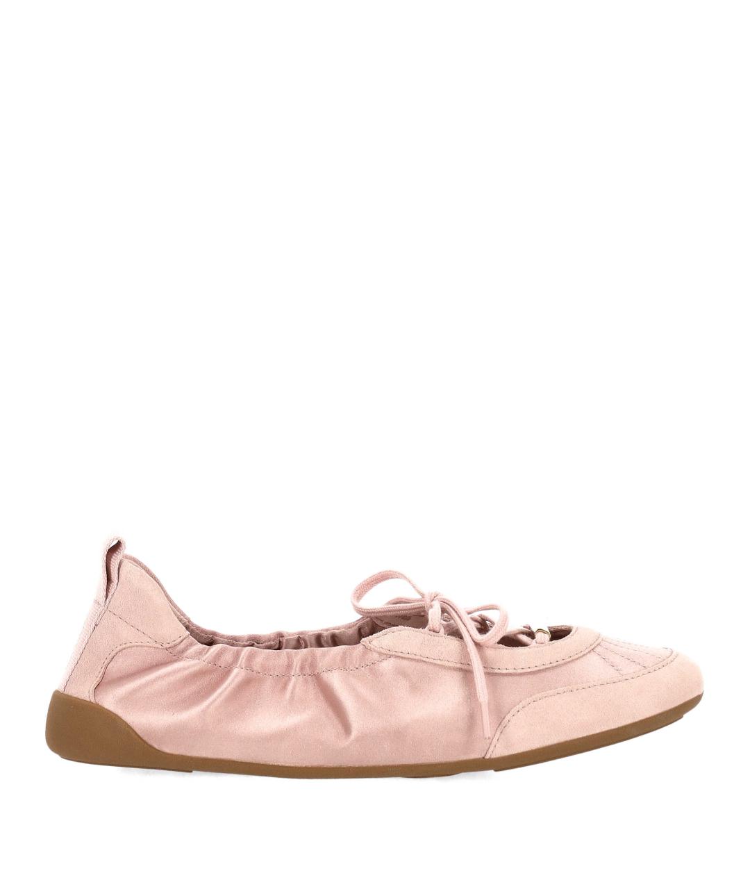 CHLOE Розовые текстильные балетки, фото 1