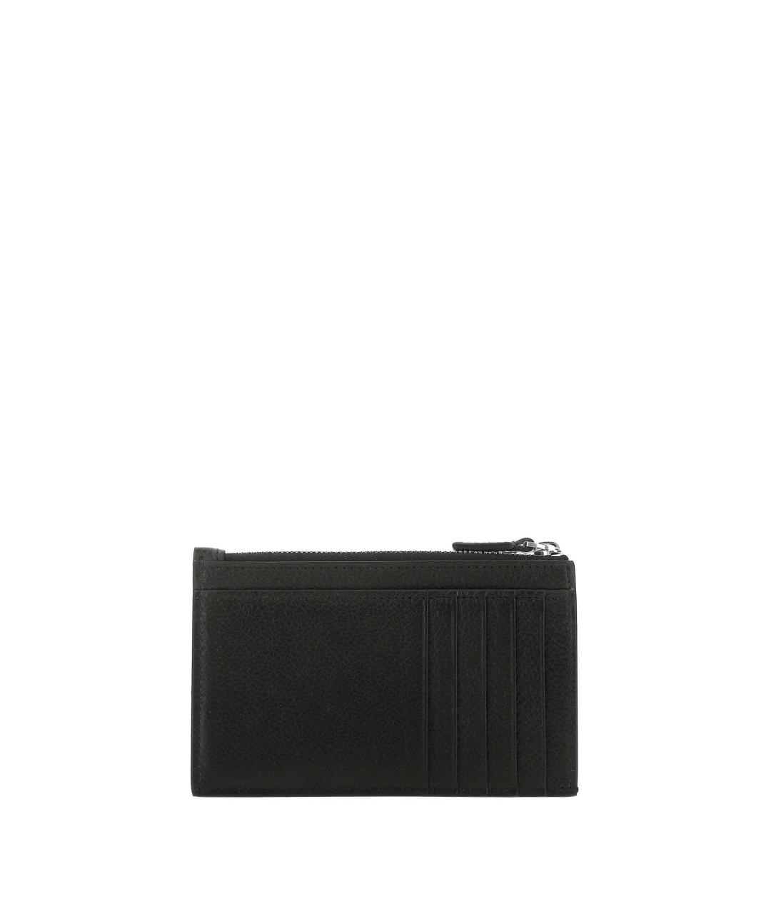 BALENCIAGA Черный кожаный кошелек, фото 3