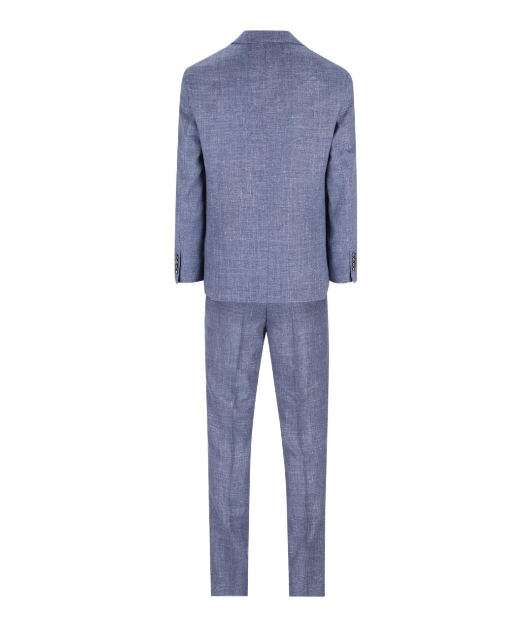 BRUNELLO CUCINELLI Синий классический костюм, фото 4