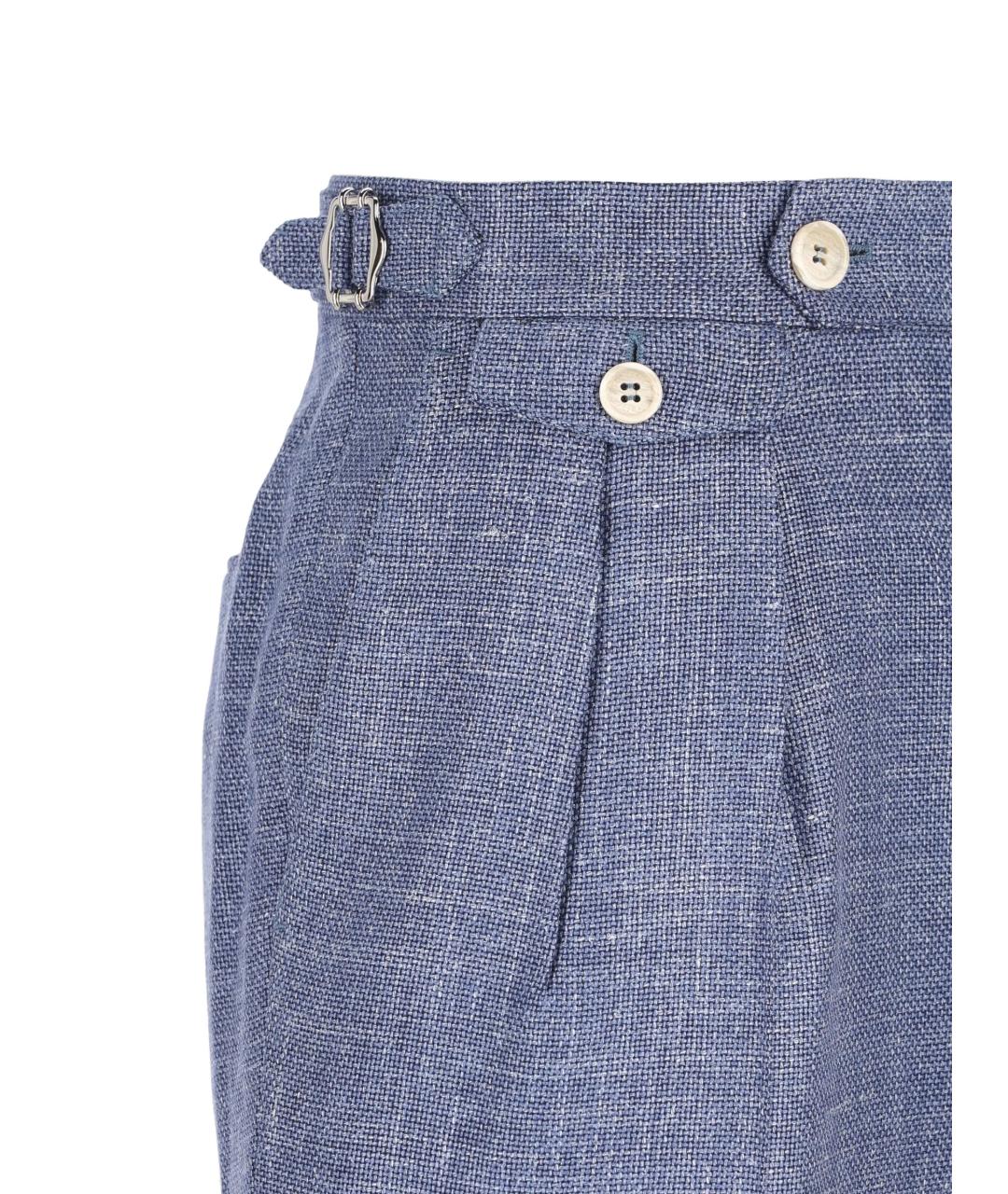 BRUNELLO CUCINELLI Синий классический костюм, фото 3