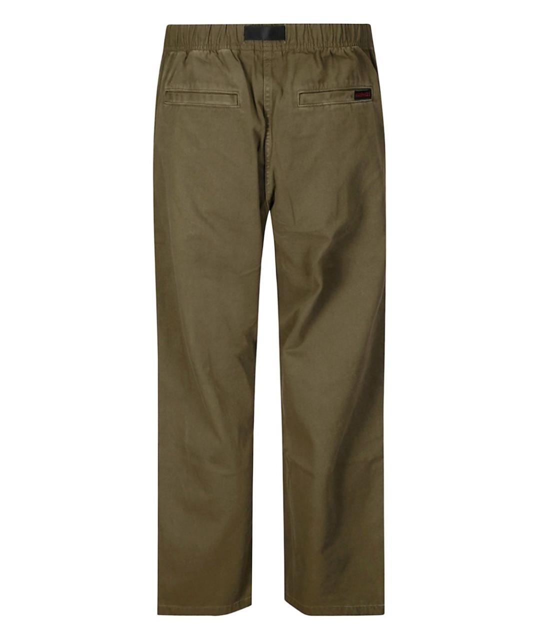 GRAMICCI Зеленые хлопковые повседневные брюки, фото 2