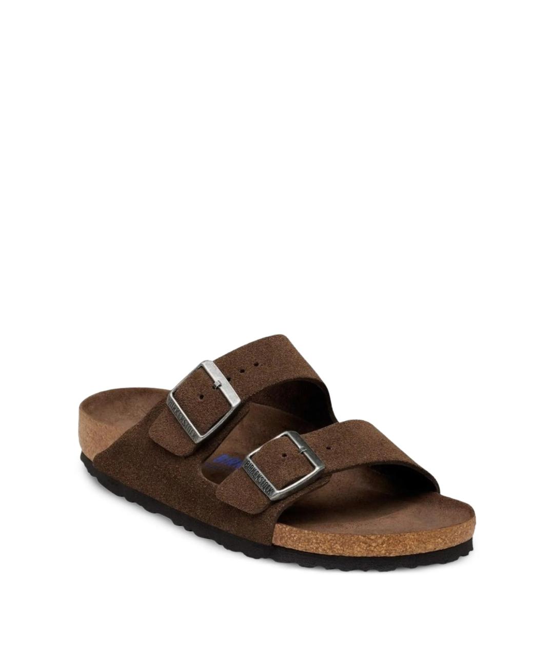 BIRKENSTOCK Коричневые замшевые сандалии, фото 2