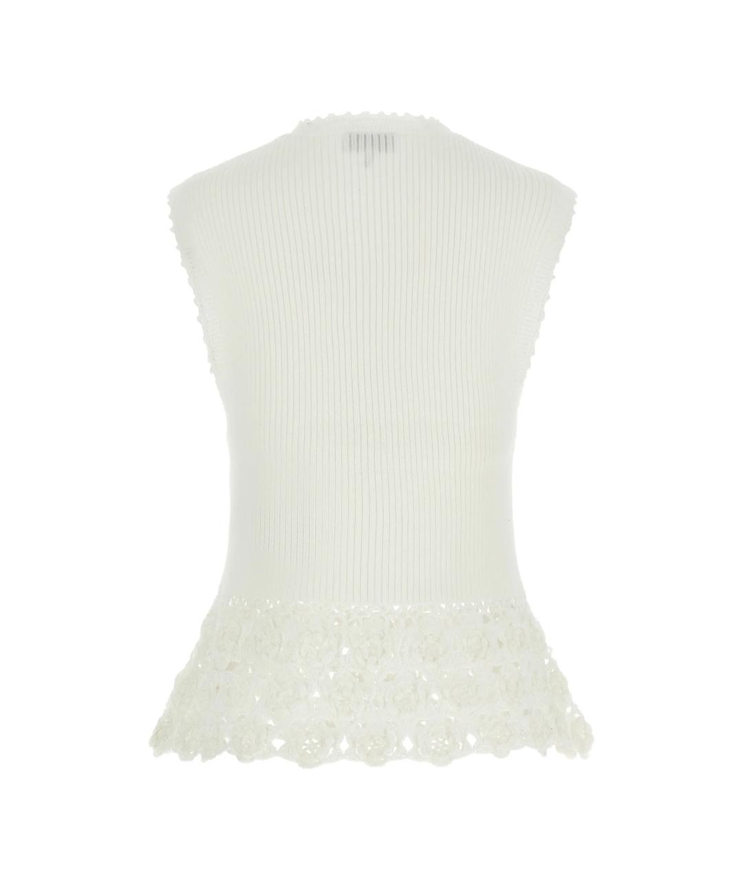 GANNI Белая хлопковая майка, фото 4