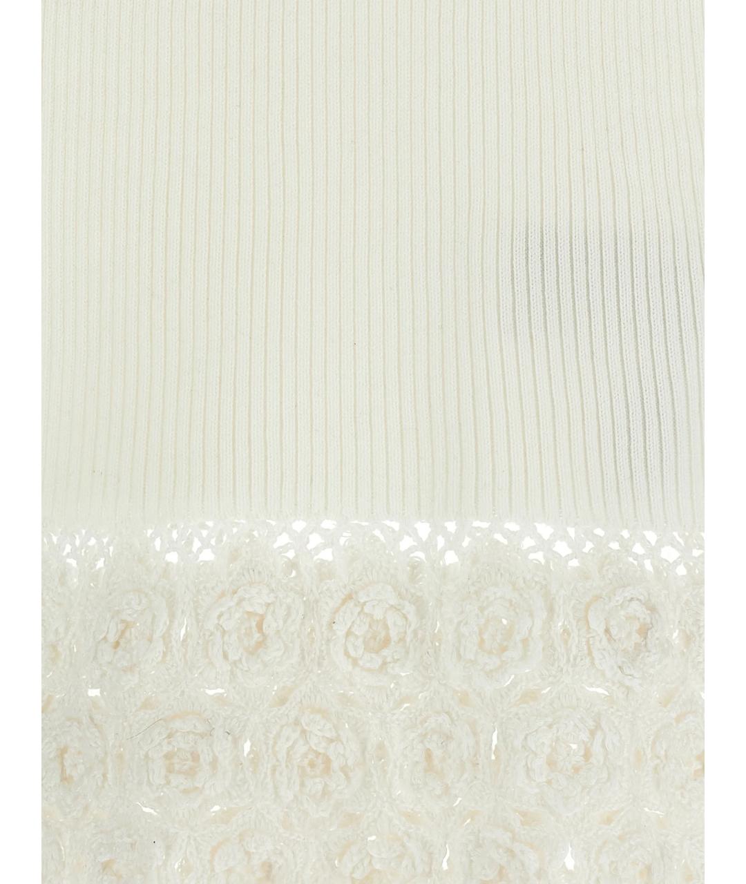 GANNI Белая хлопковая майка, фото 3