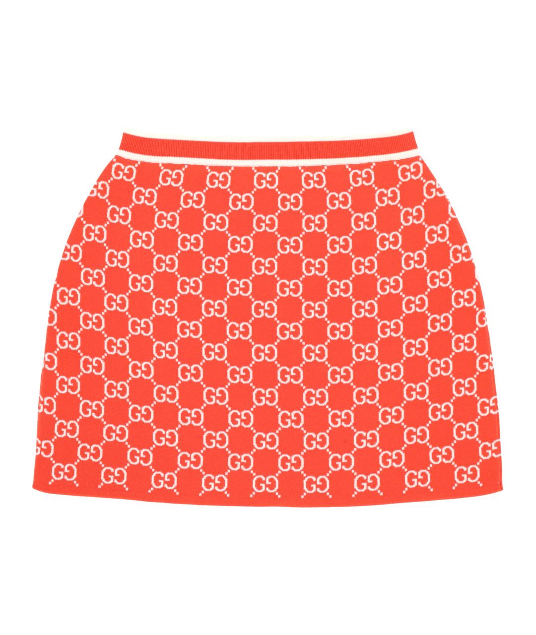 GUCCI Оранжевая юбка мини, фото 1