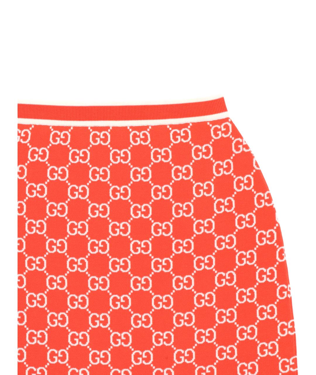 GUCCI Оранжевая юбка мини, фото 2