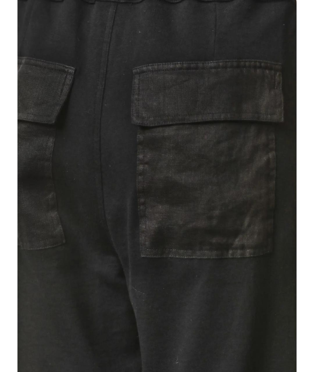 THOM KROM Черные хлопковые прямые брюки, фото 3