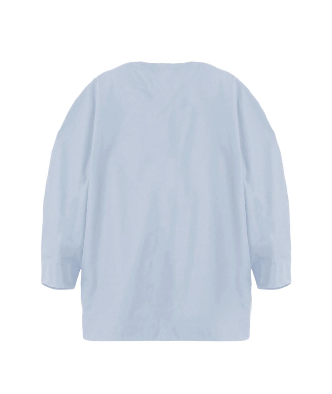 JACQUEMUS Голубая хлопковая рубашка, фото 3