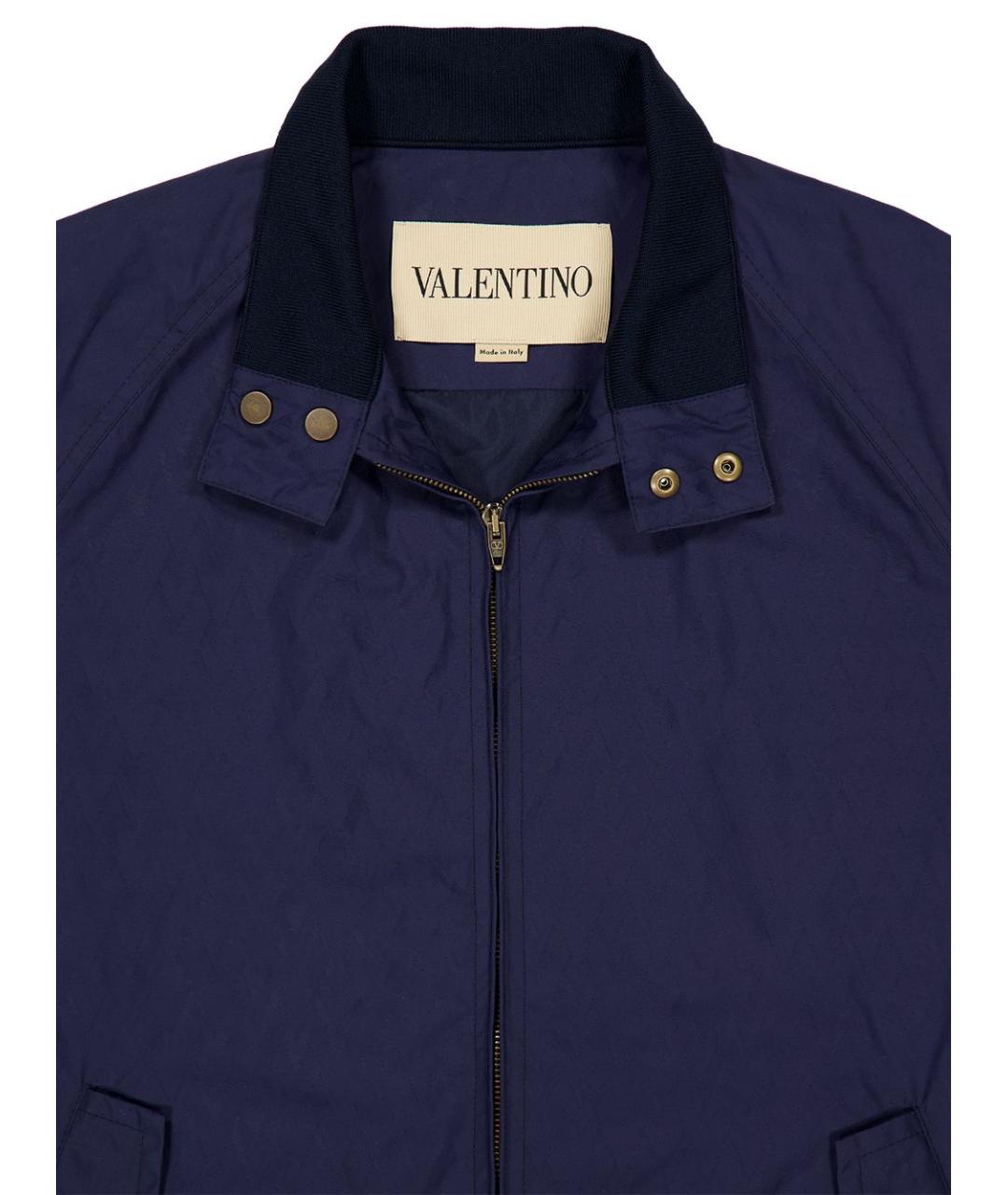 VALENTINO Синяя полиамидовая куртка, фото 2