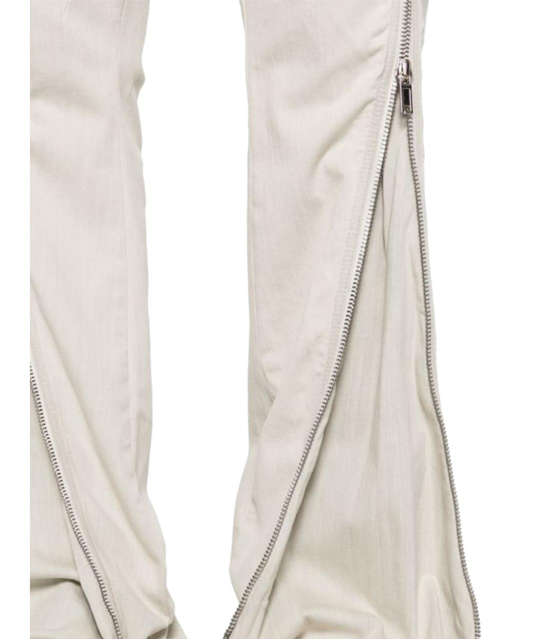 RICK OWENS DRKSHDW Белые хлопковые джинсы скинни, фото 2