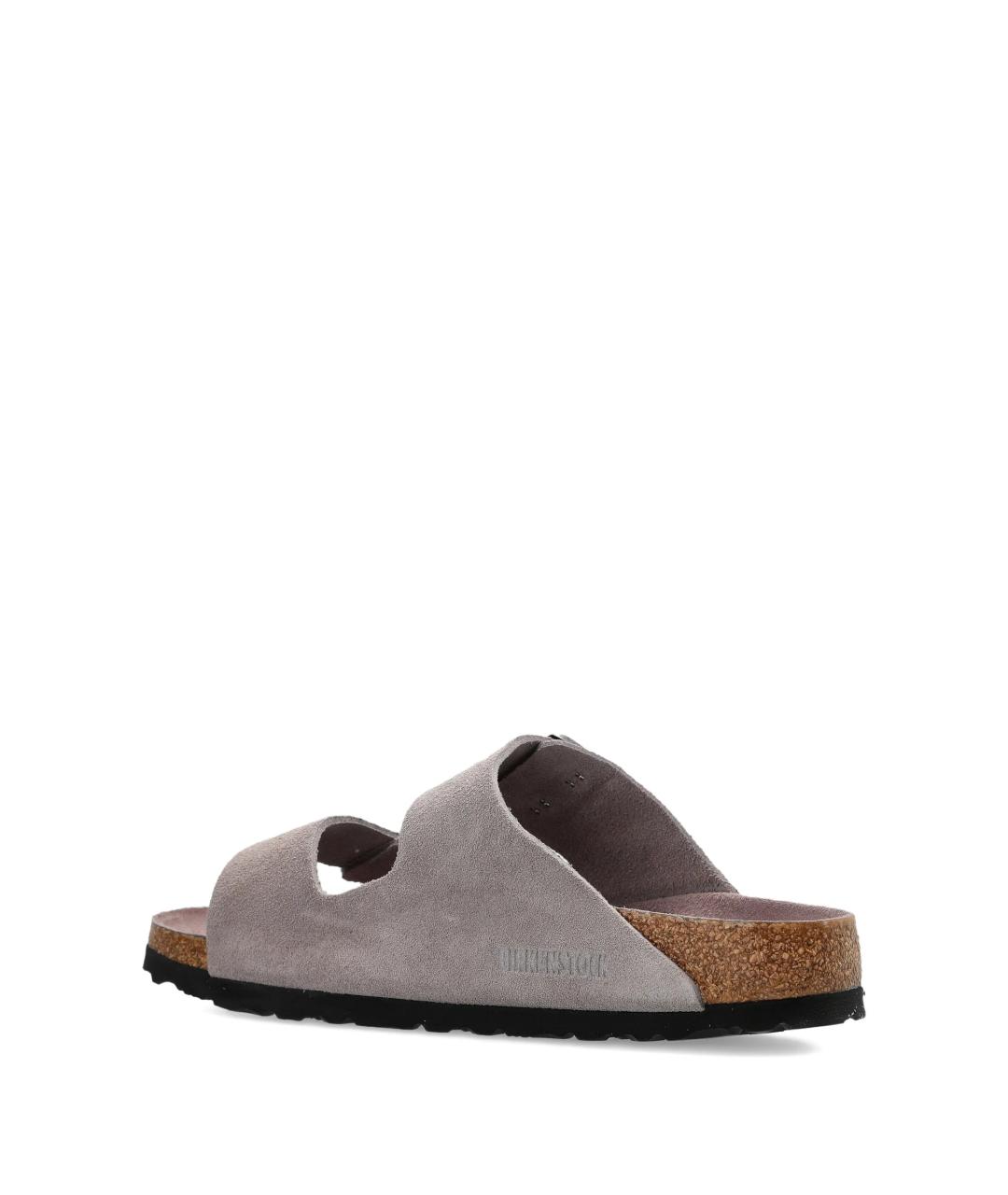 BIRKENSTOCK Серые замшевые сандалии, фото 3