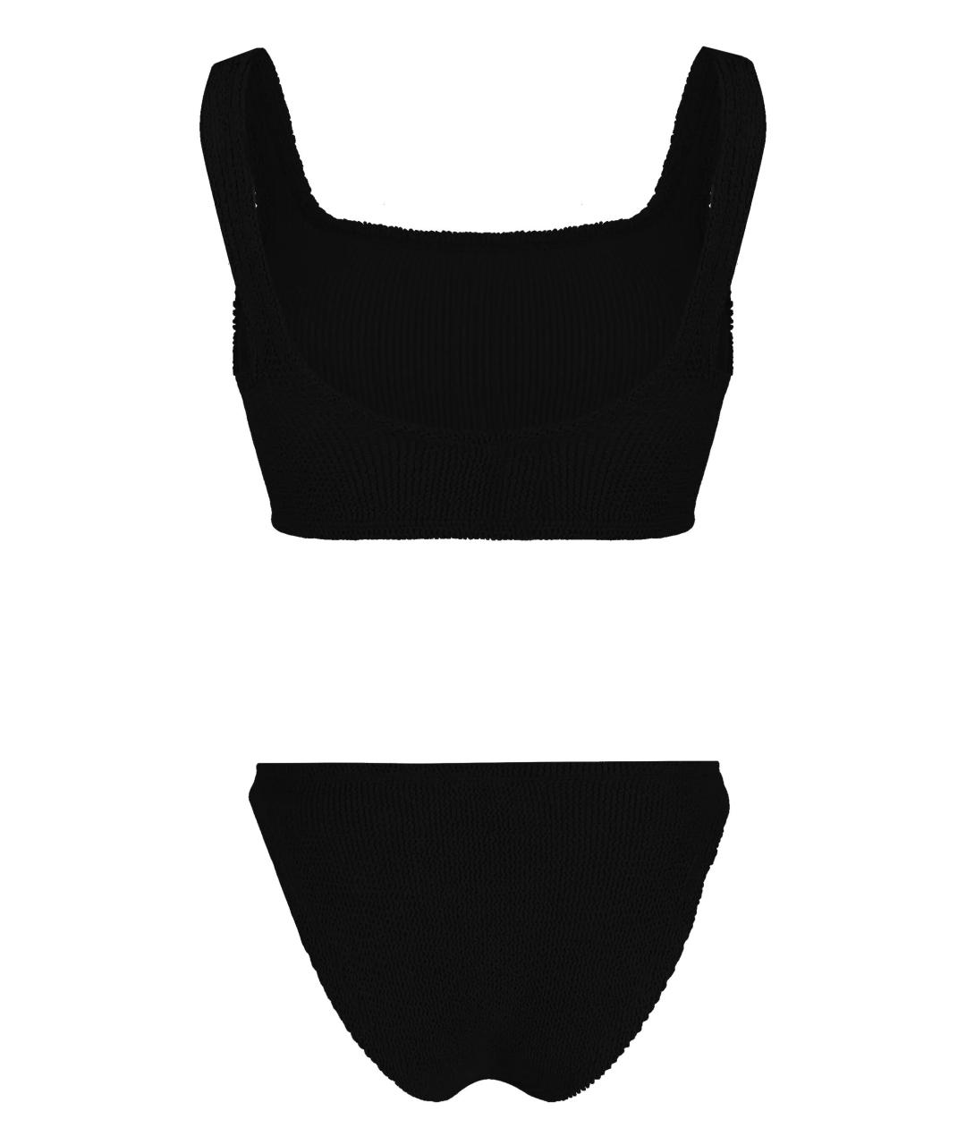 HUNZA G Черный полиамидовый купальник, фото 2