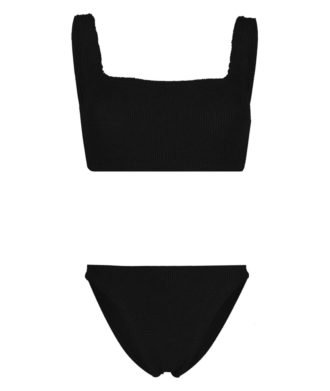 HUNZA G Черный полиамидовый купальник, фото 1