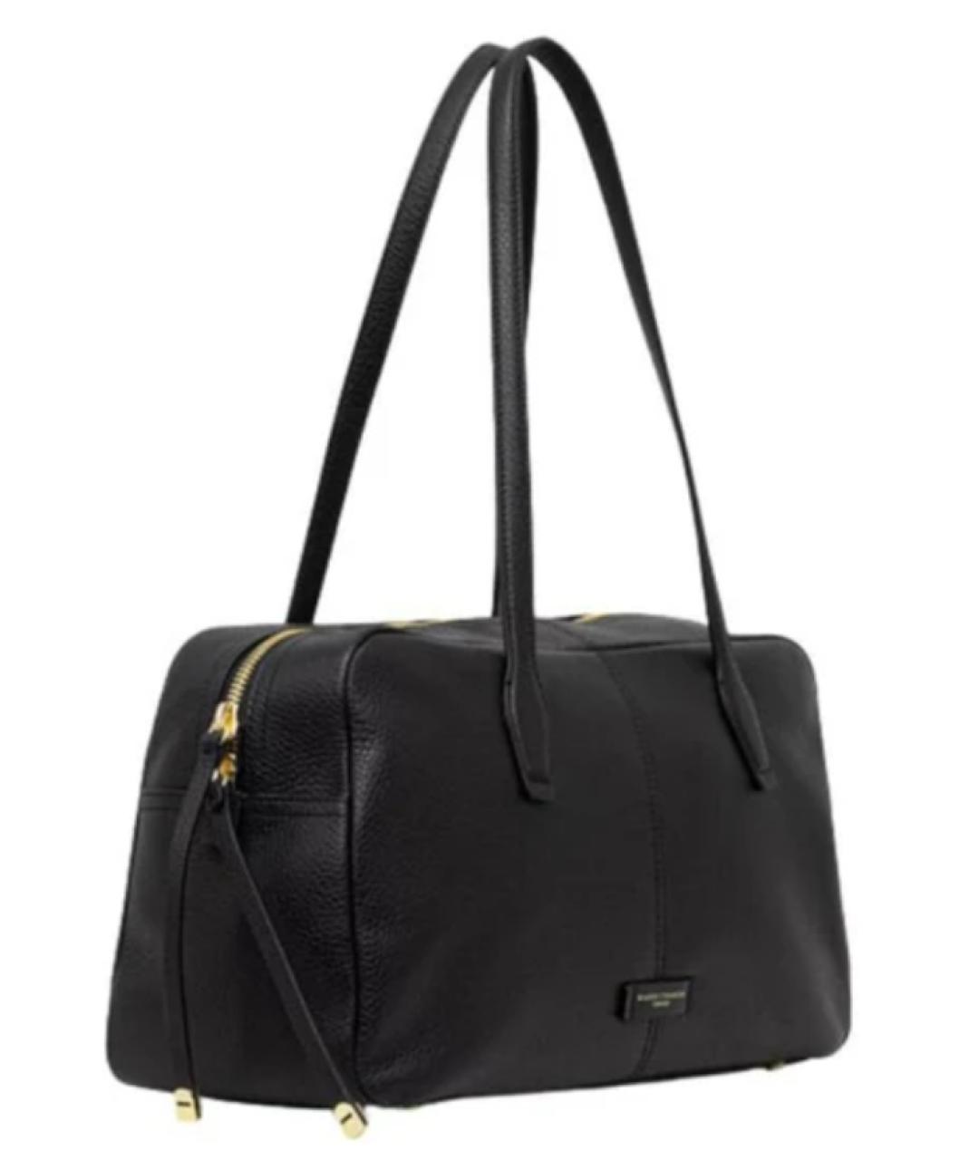 Gianni Chiarini Черная кожаная сумка тоут, фото 2