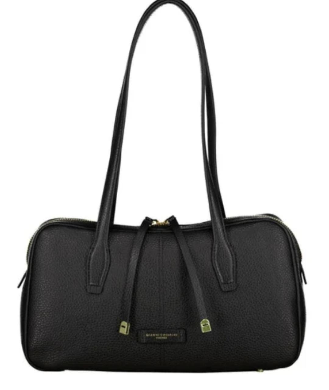 Gianni Chiarini Черная кожаная сумка тоут, фото 1