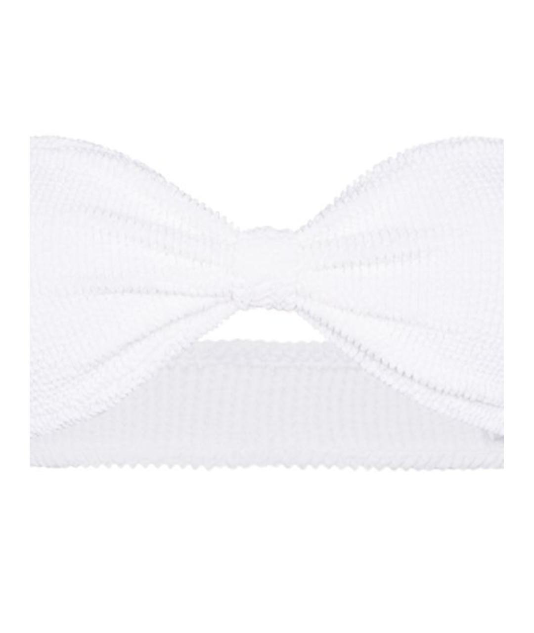 HUNZA G Белый полиамидовый купальник, фото 2