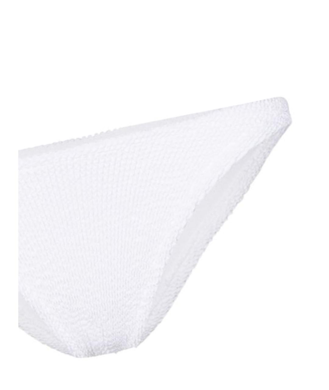 HUNZA G Белый полиамидовый купальник, фото 3