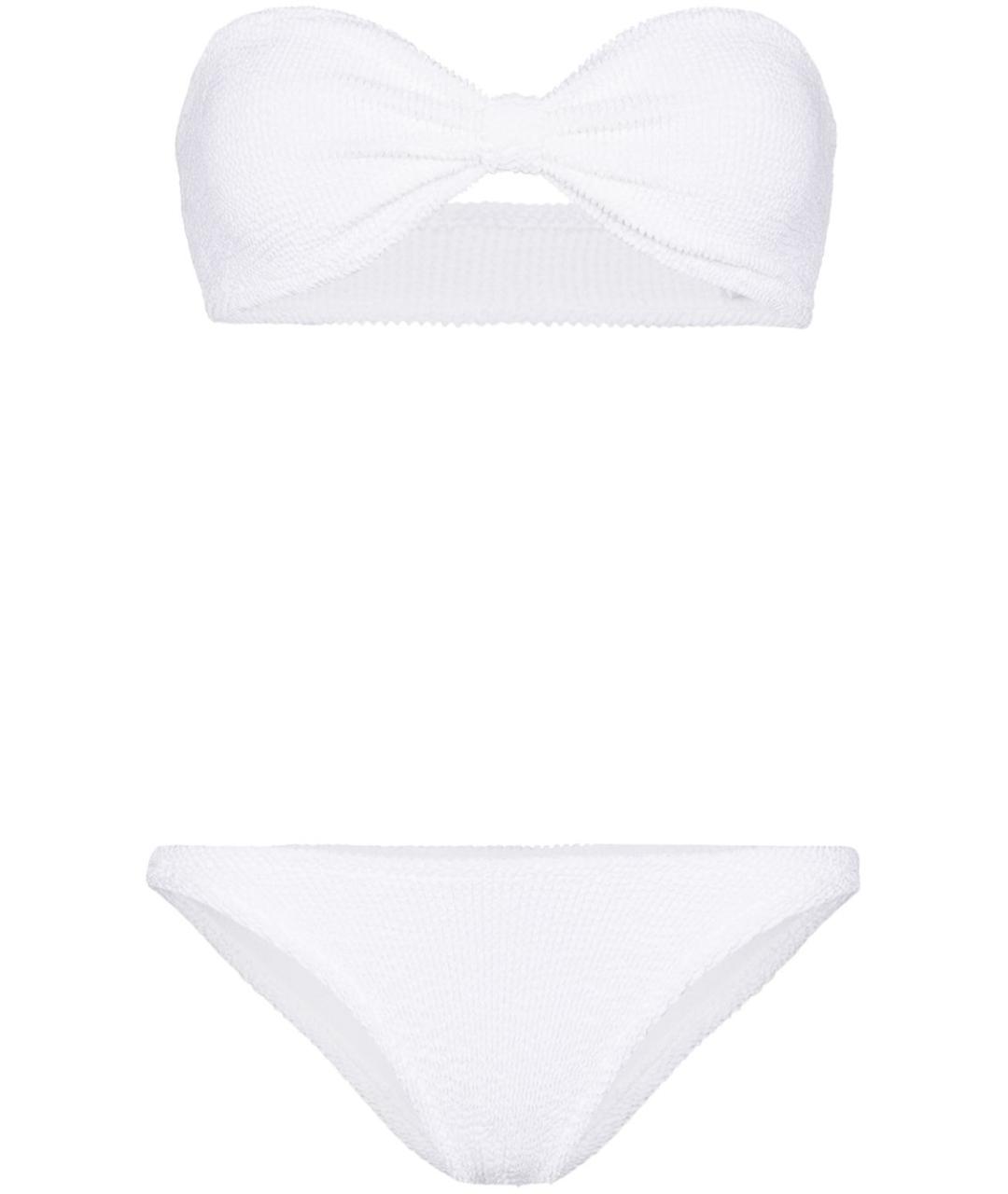 HUNZA G Белый полиамидовый купальник, фото 1