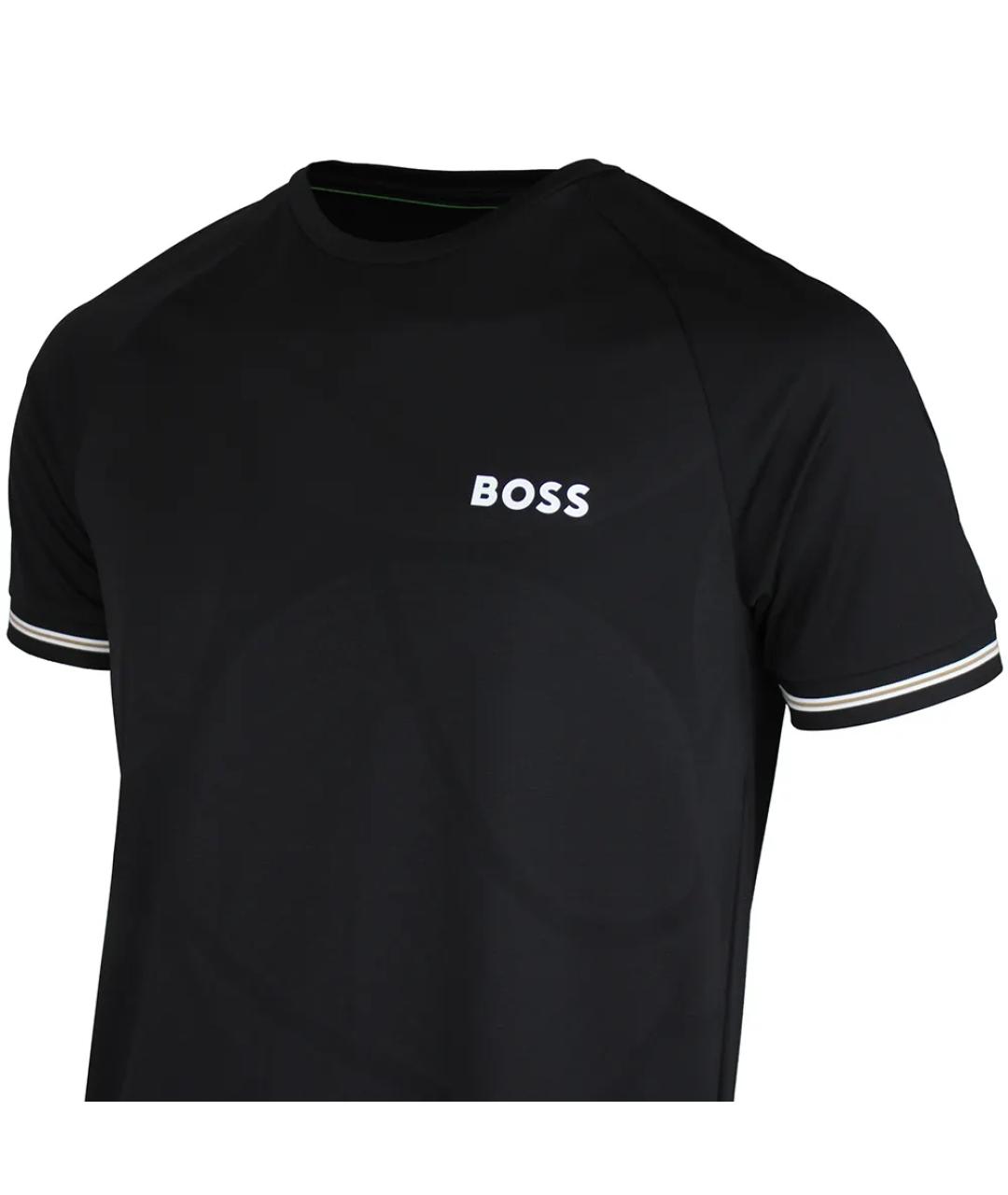 HUGO BOSS Черная футболка, фото 2