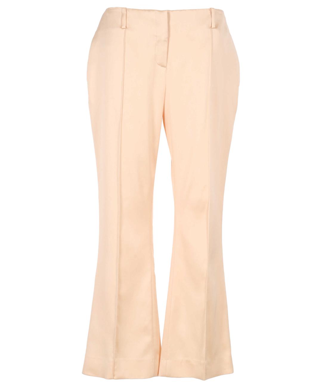 ERMANNO SCERVINO Бежевые прямые брюки, фото 1