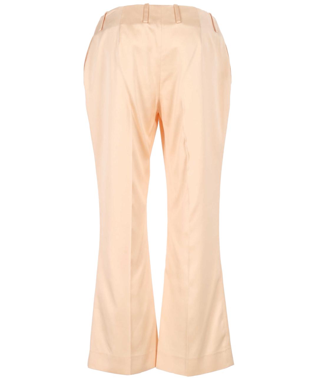 ERMANNO SCERVINO Бежевые прямые брюки, фото 3