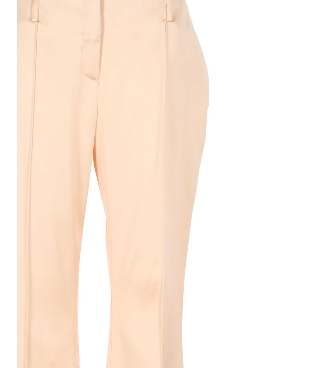ERMANNO SCERVINO Бежевые прямые брюки, фото 2