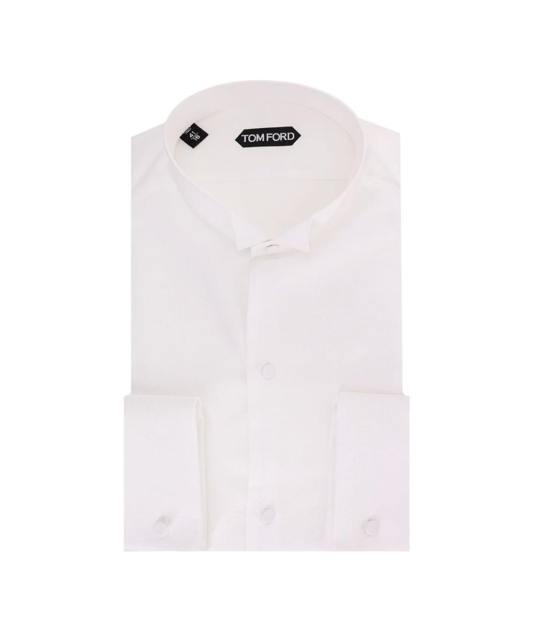 TOM FORD Белая хлопковая кэжуал рубашка, фото 1