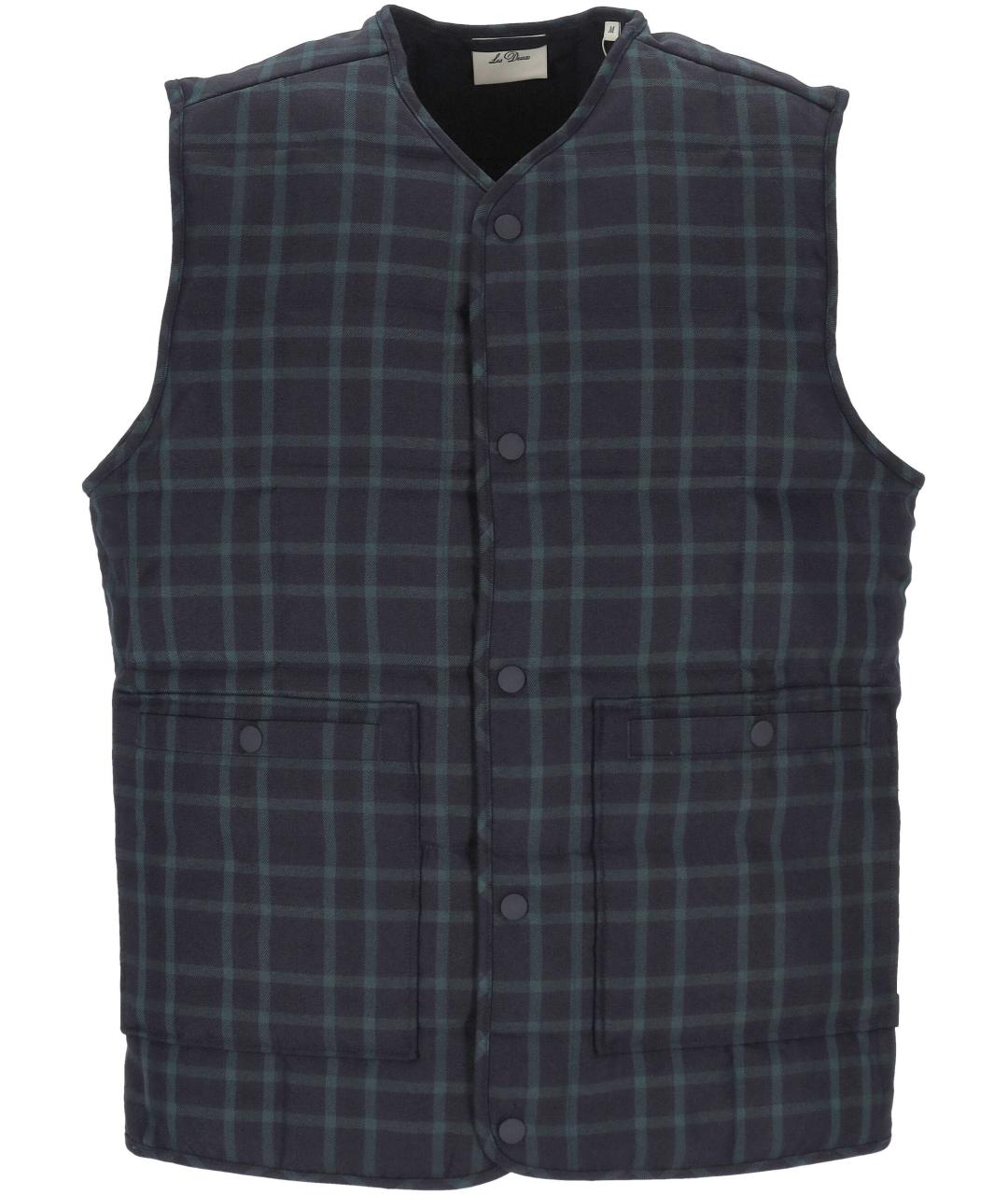 LES DEUX Синий полиэстеровый жилет, фото 1