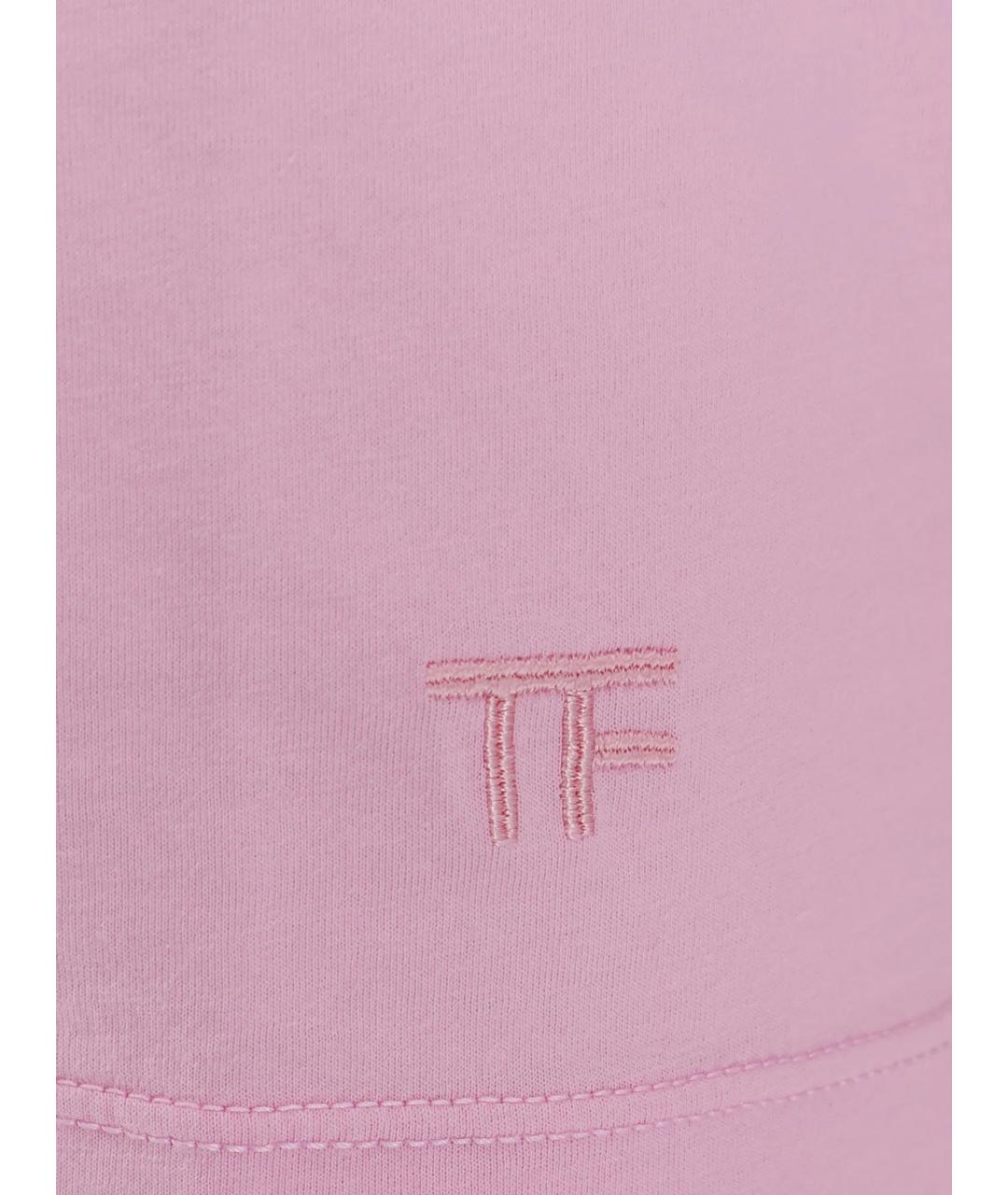 TOM FORD Розовая хлопковая футболка, фото 2